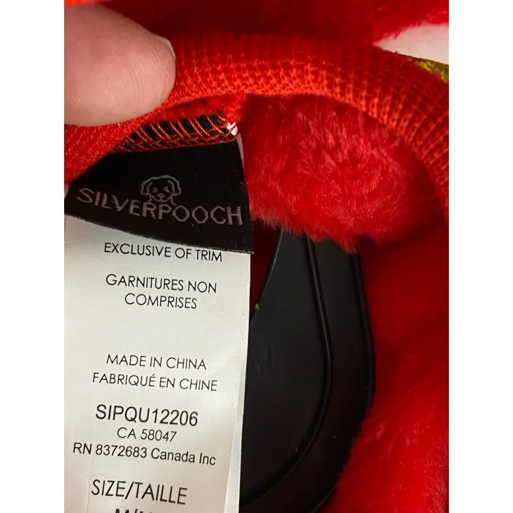 Silverpooch Pet Apparel Christmas Dog Pajamas Pjs Clothes‎ Red Size Medium